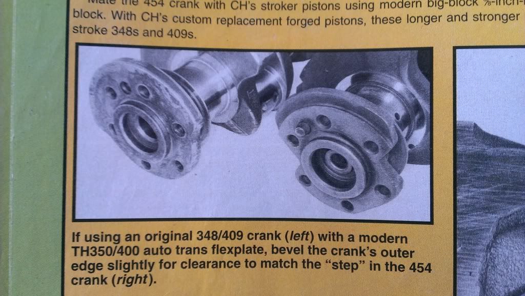 Crank flywheel flange 348 and 409 Engines Info Exchange Forum