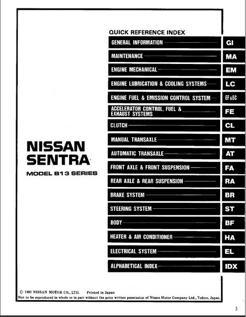 Nissan ga16de service manual #8