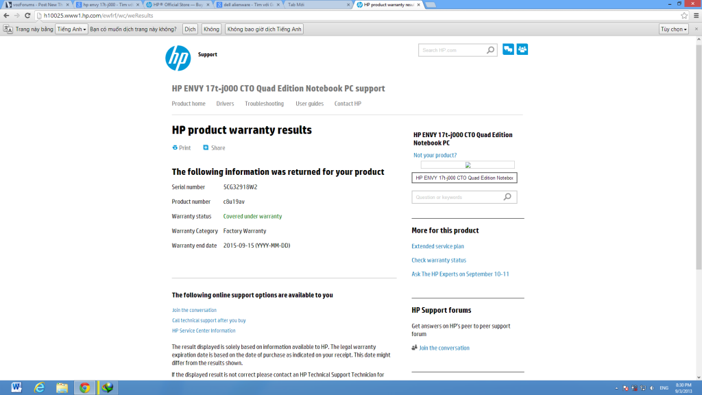 HP Envy 17t-j000 + Sony MDR-7506 (cặp đôi giải trí hoàn hảo) - 1