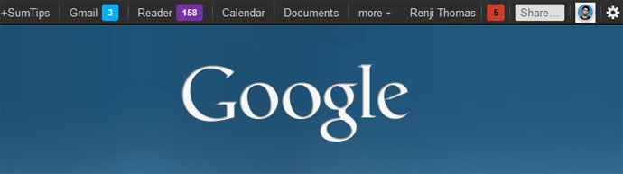 Customized Google Navbar