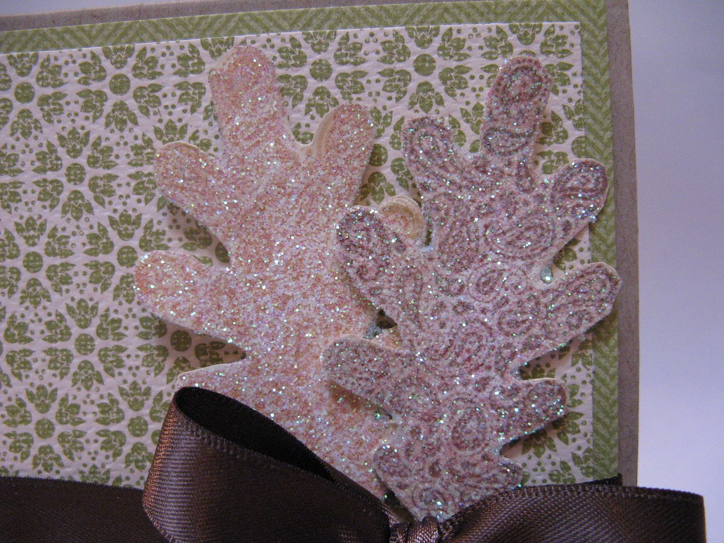 thank you card ideas using cricut. Falling Leaves thank you card using Cricut Wild Card cartridge.