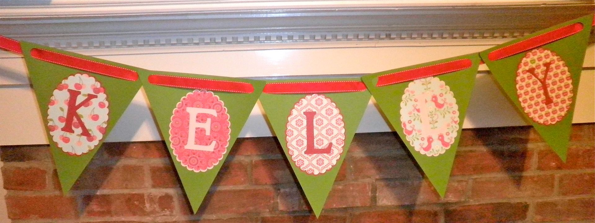 A DIY Cricut birthday banner.