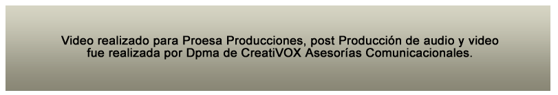 Cuadro Texto Video proesa producciones