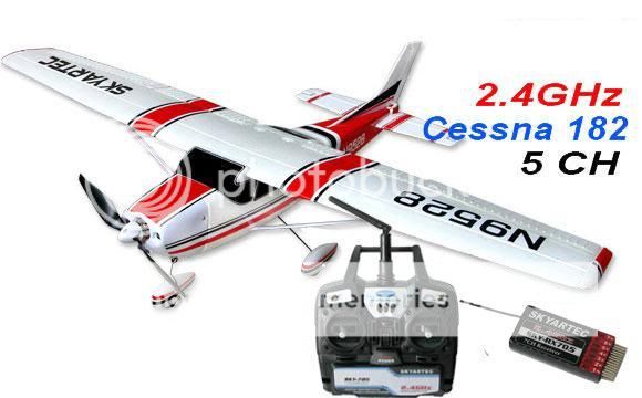   Skyartec CESSNA 182 5CH 2.4ghz Remote Control RC Airplane with FLAPS