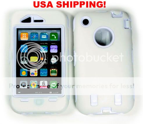 Great Protection Case Cover for the Iphone 3g 3gs White Free USA Ship