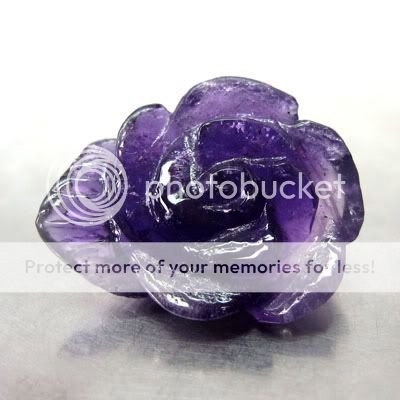 RARE 12.30 Ct.Amethyst NATURAL Purple ROSE Hand Caring 18M21  