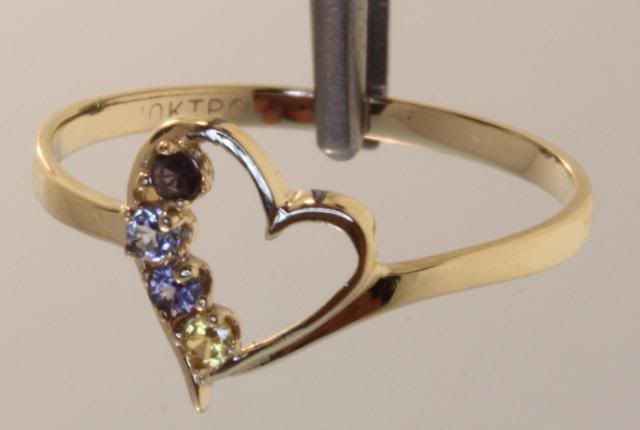 10k yellow gold mothers amethyst alexandrite topaz citrine heart ring 