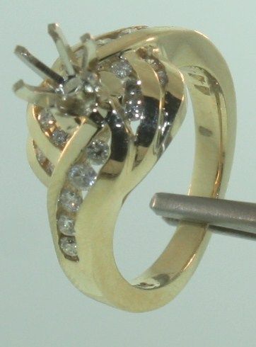 14k yellow gold diamond semi mount engagement ring 6  